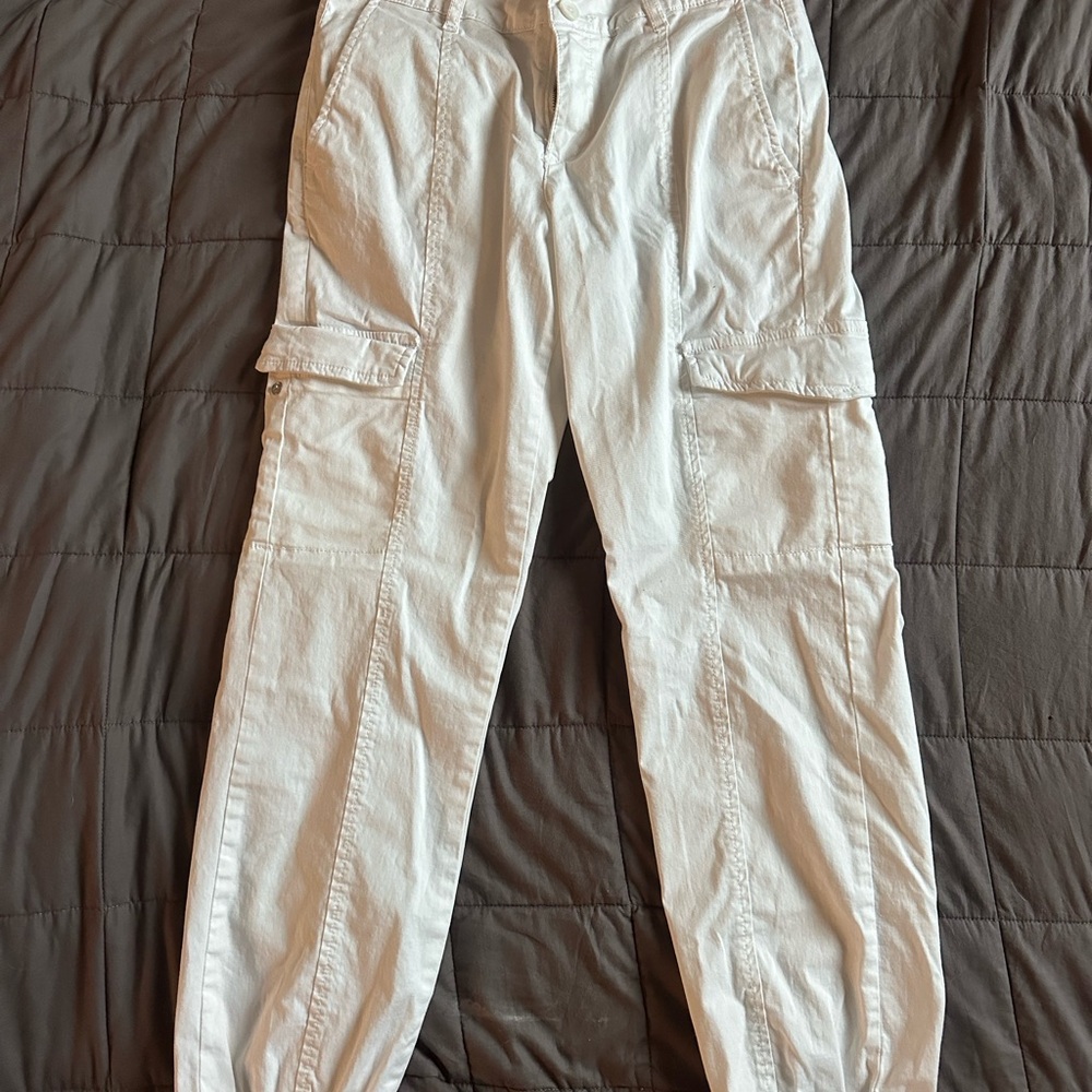 Jessica Simpson White Jogger Track Pants